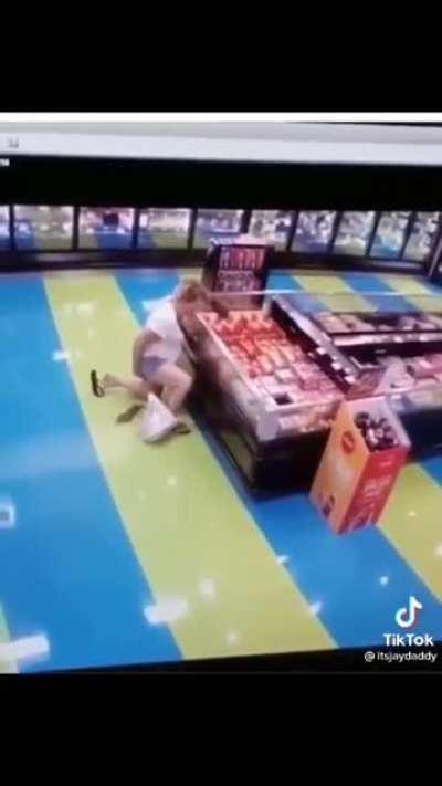 Another one shitting on the floor at Walmart