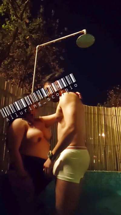 She wasn't prepared to be treated as a SLUT in the pool 💦