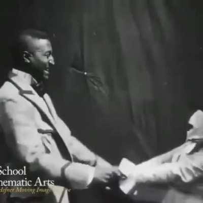 1898 Silent film, First depiction of black love on film