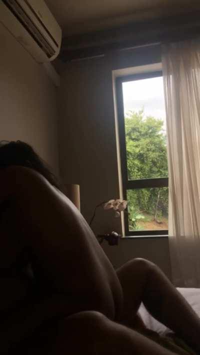 I scratch her back, she scratches my cock back [oc]