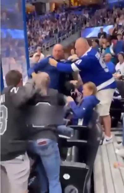 Couple who adopted a boxer puppy from the animal shelter, beat down famous MMA coach Treavor Whitman at hockey game.