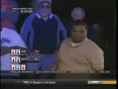 Showboating poker player celebrates too soon at WPT final table