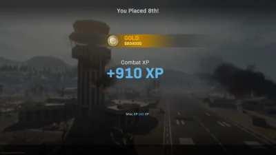 The rare post game suicide footage. Look carefully in the background of the xp summary screen.