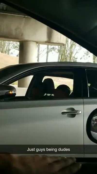 4 dudes with duck calls vibing