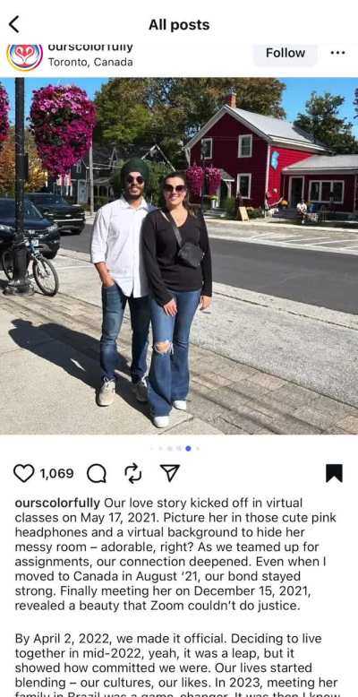 Indian guy and his Brazilian girlfriend in canada 🇮🇳 🇧🇷 IMLF