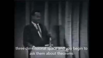 Richard Feynman on how physics differs from mathematics