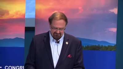 Congressman Chuck Edward’s from North Carolina gets booed at town hall and cries about it