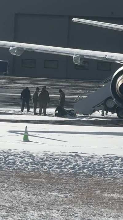 Air Force 2 at the airport