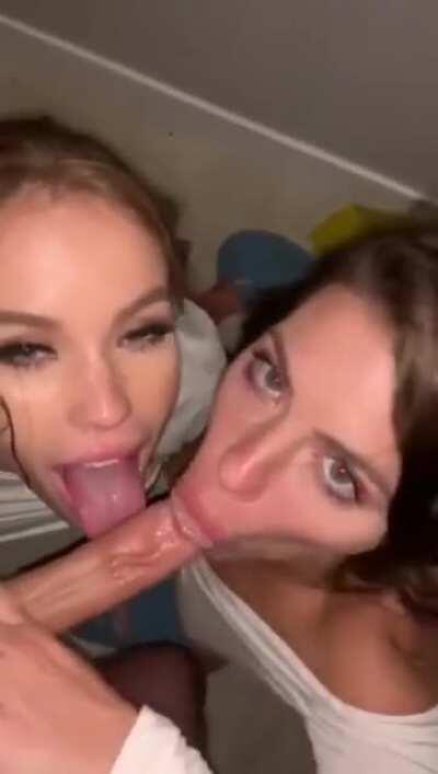 Adriana Chechik And Megan Rain On Some BTS Footage Fun