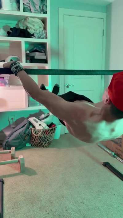 Back again with the front lever training…this time better