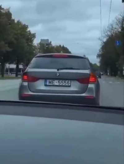 BMW owner uses a blinker for the first time