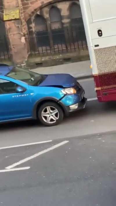 To get a bus to move