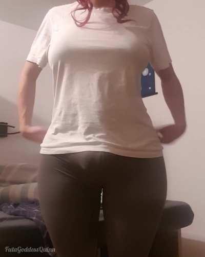 I can't hide my massive cock...looks like i'm gonna hide it you~