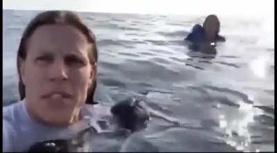 Beech S35 Bonanza sinks into the ocean after crashing 9 miles off the coast of San Francisco. After 40 minutes alone in the ocean, pilot and girlfriend ended up being ok.