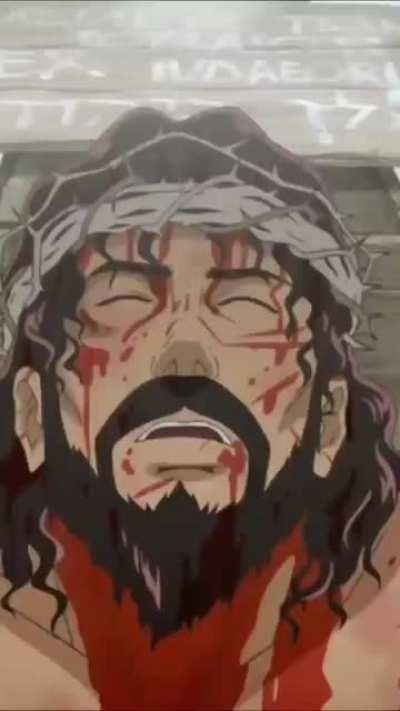 Anime de cristo rey es God y dragon ball, one piece y evangelion Zzz