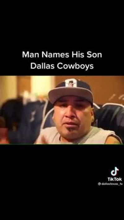 Man names his son Dallas Cowboys