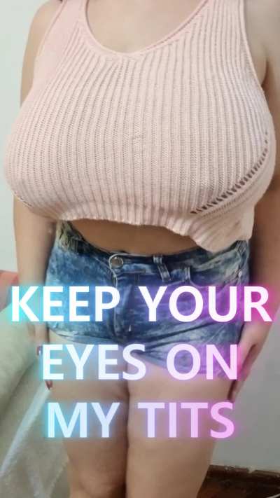 You can always tell your flat chested girlfriend that you were mesemerized and it wasn't your fault