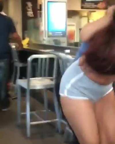 She slapped the Mctitty out of her shirt