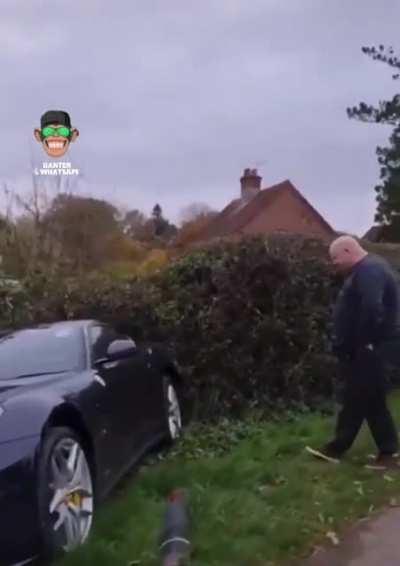 Crashing expensive car and getting roasted