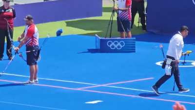 Two way to react when you do a 10 in an olympic final