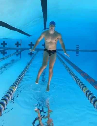 This is what it looks like dancing under the water upside down.