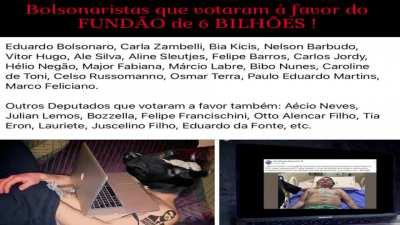 Bolsonaristas e o fundão de quase 6 bi.