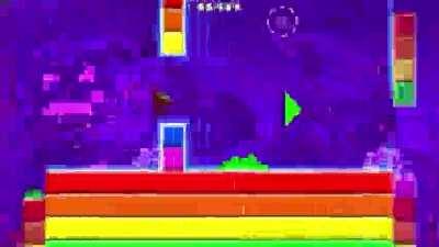 I beat Geometrical Dominator on mobile after 100 attempts! (sorry for low quality)