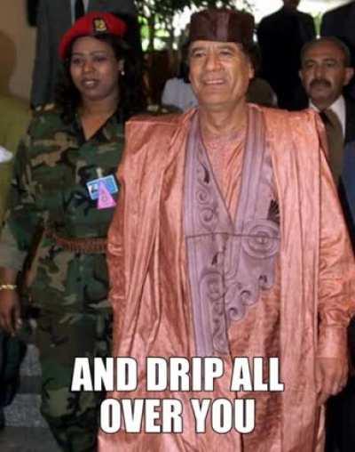 😳 Gaddafi got drip 😳