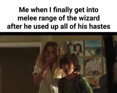 The barbarian after tanking four fireballs to the face: