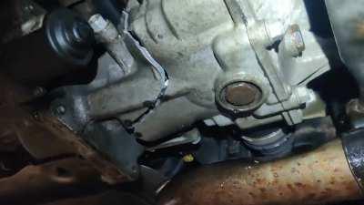 Rear end blew up in the parking lot