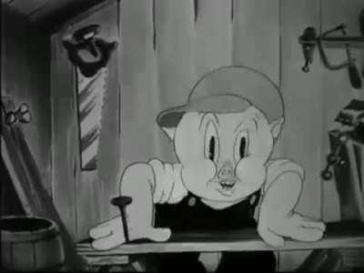 Porky Pig says a no no word