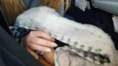 Being sneaky on an airplane