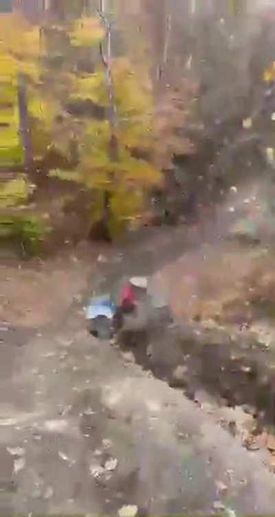 While i bomb this massive hill