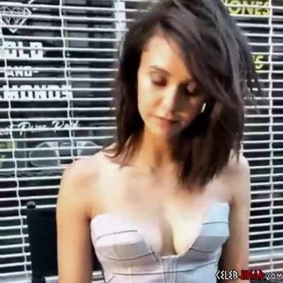 Nina Dobrev Flirty Tit Shake