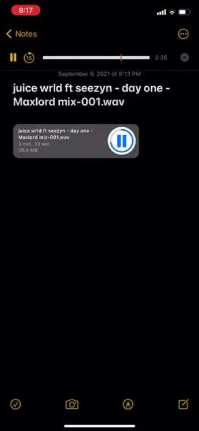 Juice WRLD “Day One” featuring Seezyn, thoughts?