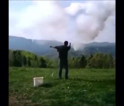 Man learns that guns don’t work like they do in movies