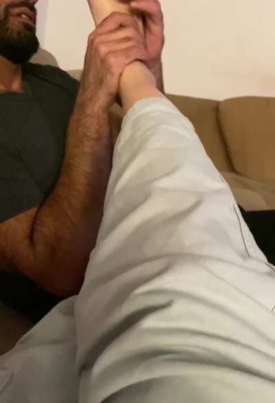Smelling and worshiping my Bumble dates sweaty feet!