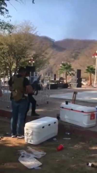 Private party in the mountains