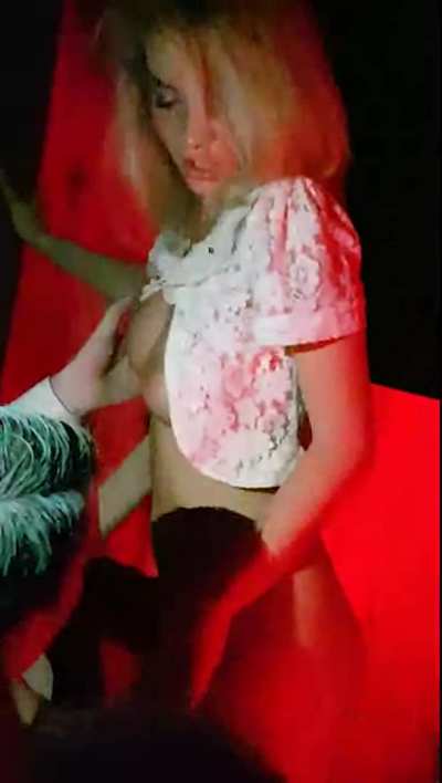 She Let Everyone Touch Her at The Nightclub