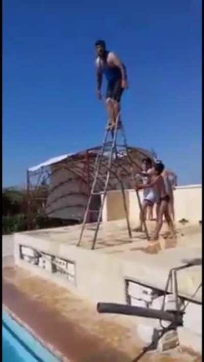 HMFT after I try to dive from a ladder