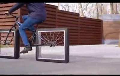 This square wheel bicycle 
