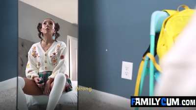 Step Dad Helping with Stepdaughter's Sensations