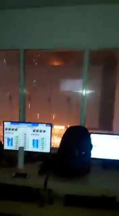 This happened in Atucha 1 (nuclear power plant) due to a fire that invaded the grasslands surrounding the plant and spread to inside the building, almost all Argentina went blackout for hours, the reactors were shut down to avoid an explosion