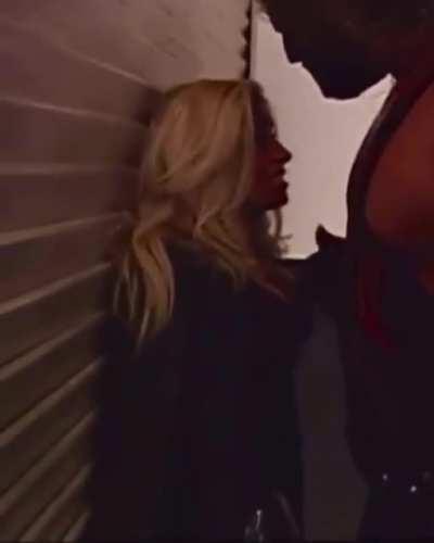 What do you think Trish was thinking when Kane had her back to the wall (her facial expressions seemed legit when he put his hand on her chin) 😏