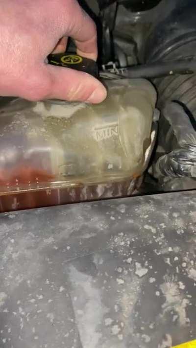 Just paid off my 2015 Duramax. Low coolant warning… can you hear my heartbreak over the gas exchange?