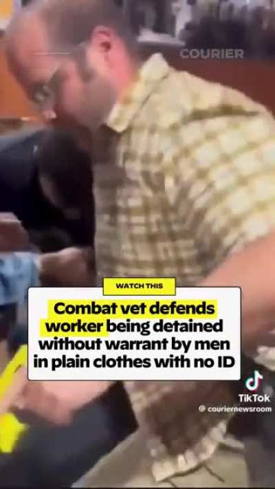 He’s not being detained he’s literally being abducted