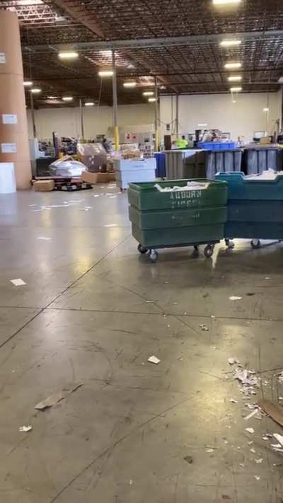 Forklift driver after getting fired