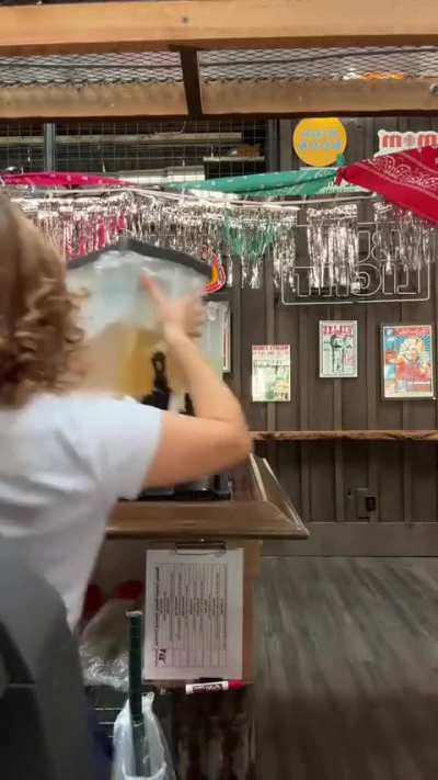 Opening the bar