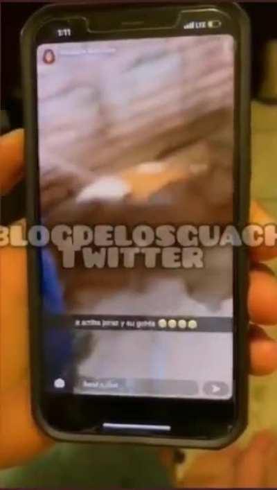 Moments before shit hit the fan. This is Efrain Hernández de la Torre a CJNG operator in Jerez who was abducted by gunmen. Video of the abduction was posted earlier