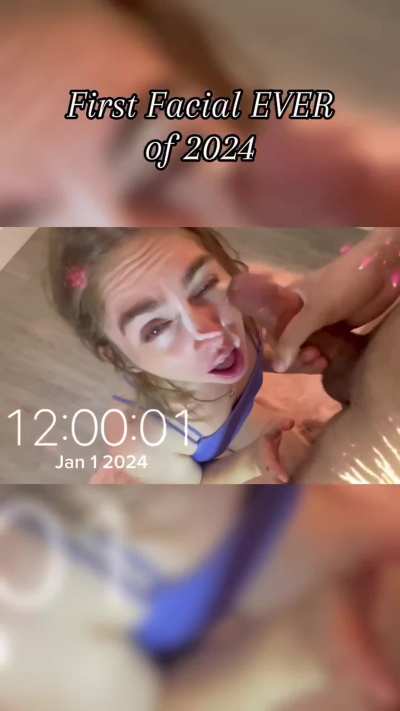 New Years Facial for Step Sis